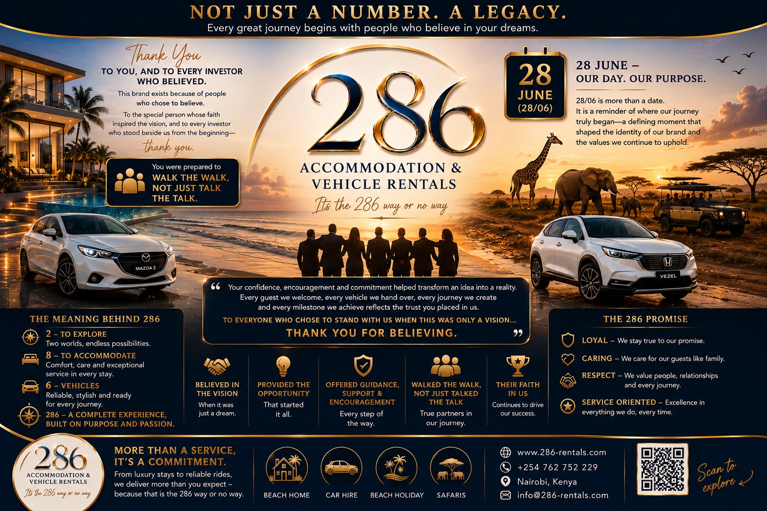 286 Rentals legacy poster — English